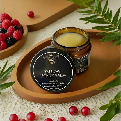 Grass Fed Beef Tallow And Raw Honey Face Balm